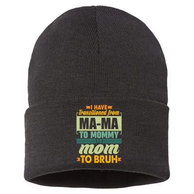 Ma-ma To Mommy To Mom To Bruh Sustainable Knit Beanie