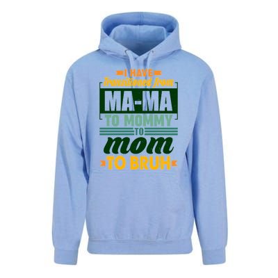 Ma-ma To Mommy To Mom To Bruh Unisex Surf Hoodie