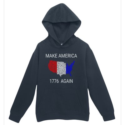 Make America 1776 Again Constitution Freedom Usa Gift Meaningful Gift Urban Pullover Hoodie