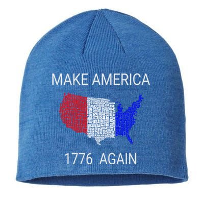 Make America 1776 Again Constitution Freedom Usa Gift Meaningful Gift Sustainable Beanie