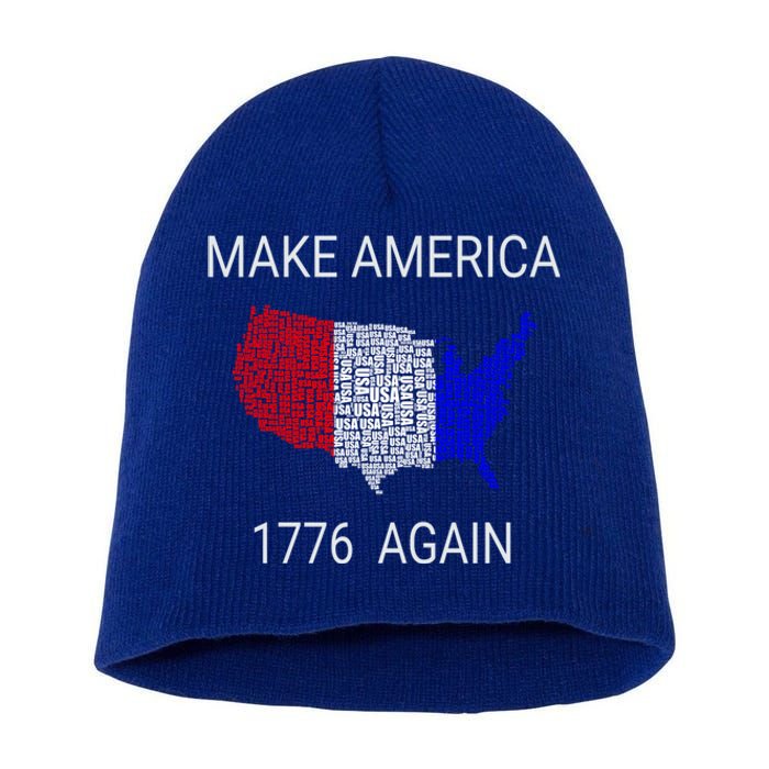 Make America 1776 Again Constitution Freedom Usa Gift Meaningful Gift Short Acrylic Beanie