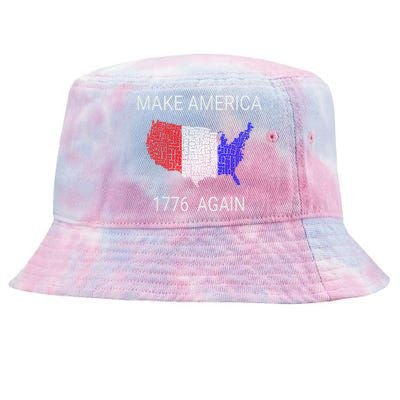 Make America 1776 Again Constitution Freedom Usa Gift Meaningful Gift Tie-Dyed Bucket Hat