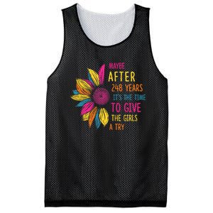 Maybe After 248 Years Its The Time To Give The Girl A Try Mesh Reversible Basketball Jersey Tank