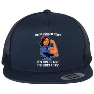 Maybe After 248 Years Its Time To Give The A Try Flat Bill Trucker Hat