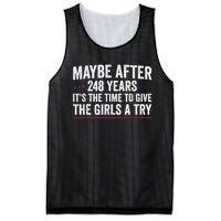 Maybe After 248 Years ItS The Time To Give The Girl Mesh Reversible Basketball Jersey Tank