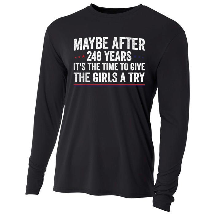 Maybe After 248 Years ItS The Time To Give The Girl Cooling Performance Long Sleeve Crew