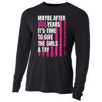 Maybe After 248 Years ItS The Time To Give The Girl A Try Cooling Performance Long Sleeve Crew