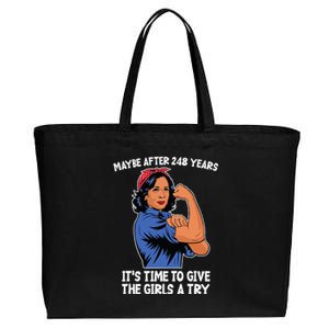 Maybe After 248 Years Its Time To Give The A Try Cotton Canvas Jumbo Tote