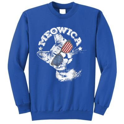 Meowica Americat 4th Of July American Flag Usa Cool Gift Sweatshirt