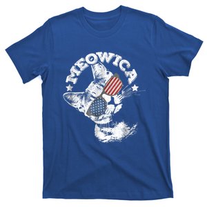 Meowica Americat 4th Of July American Flag Usa Cool Gift T-Shirt