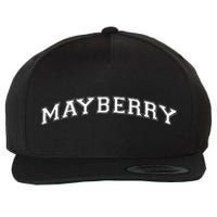 Mayberry Athletic Arch College University Alumni Wool Snapback Cap