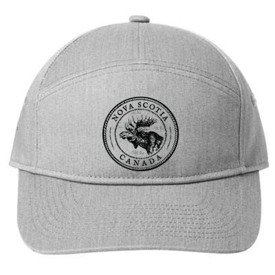 Moose Antlers Art Lovers Gift Scotia Canada Moose 7-Panel Snapback Hat