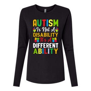 Motivational Autism Awareness Slogan Autism Quotes Autism Month Womens Cotton Relaxed Long Sleeve T-Shirt