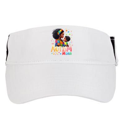 Mom Afro Autism Awareness Mama Black Autism Adult Drive Performance Visor