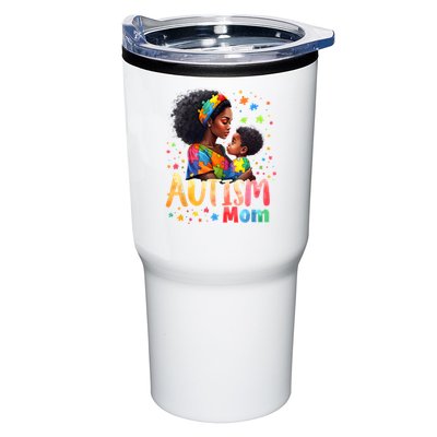 Mom Afro Autism Awareness Mama Black Autism Tumbler