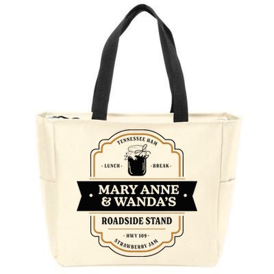 Mary Anne And Wanda Farmers Market Tennessee Ham Zip Tote Bag