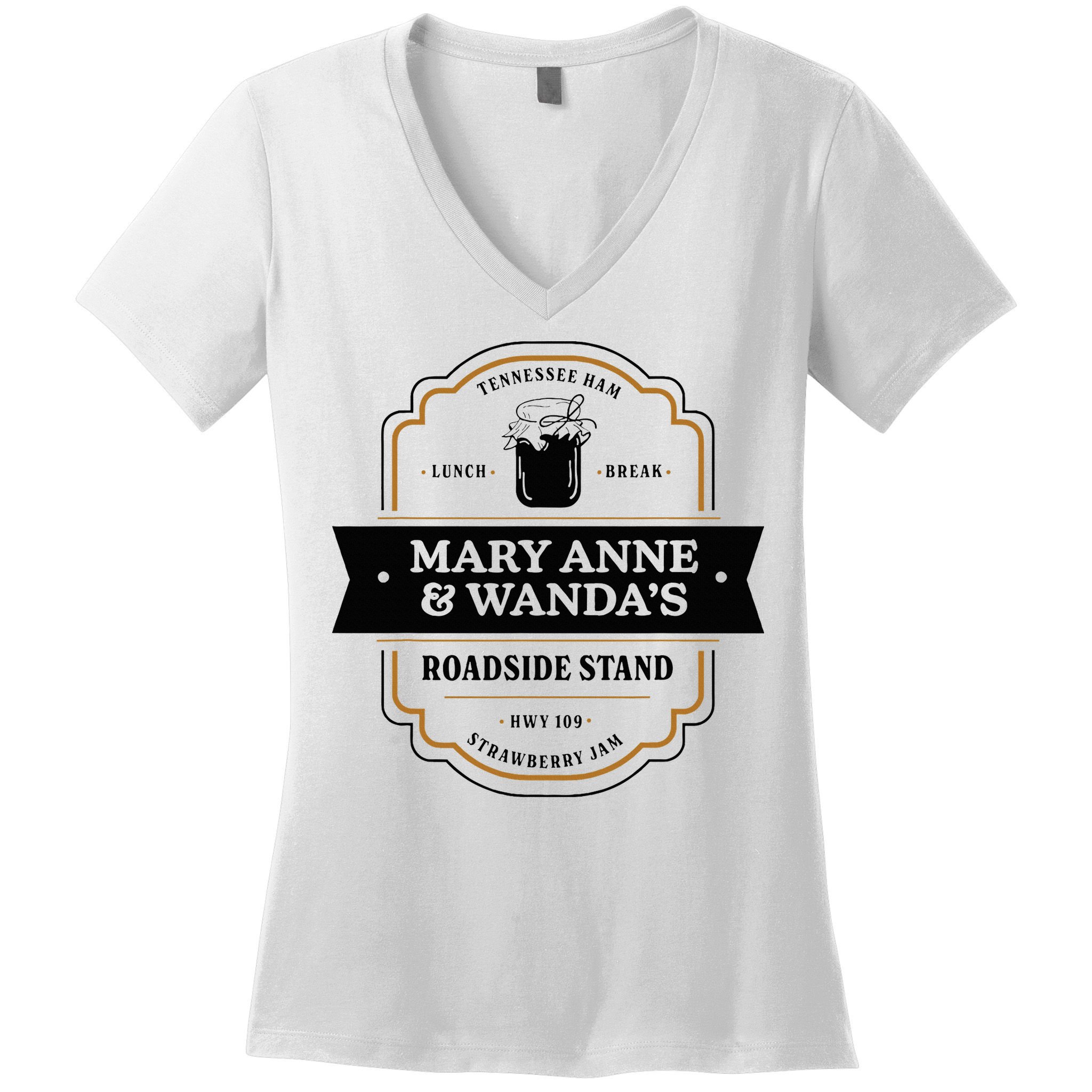 Mary Anne And Wanda Farmers Market Tennessee Ham Women's V-Neck T-Shirt