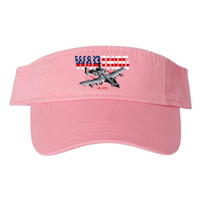 Military Airplane A10 Warthog American Flag Valucap Bio-Washed Visor