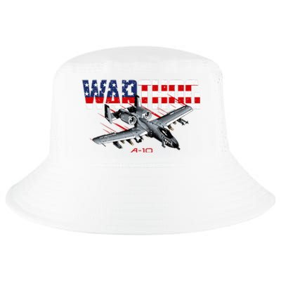 Military Airplane A10 Warthog American Flag Cool Comfort Performance Bucket Hat