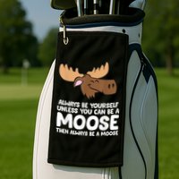 Moose Alaska Always Be Yourself Unless You Can Be A Moose Golf Towel
