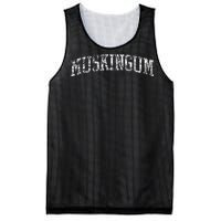 Muskingum Athletic Arch College University Alumni Mesh Reversible Basketball Jersey Tank