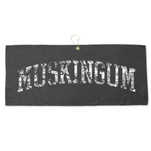 Muskingum Athletic Arch College University Alumni Large Microfiber Waffle Golf Towel