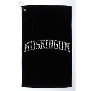 Muskingum Athletic Arch College University Alumni Platinum Collection Golf Towel