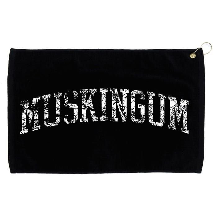 Muskingum Athletic Arch College University Alumni Grommeted Golf Towel