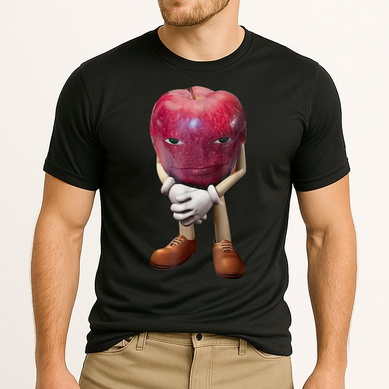 Me Asf Apple Funny Apple Face Meme Wapple Cooling Performance Crew T-Shirt