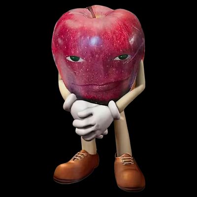 Me Asf Apple Funny Apple Face Meme Wapple T-Shirt