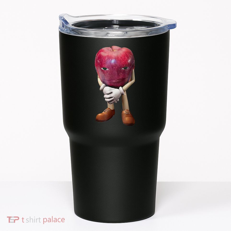 Me Asf Apple Funny Apple Face Meme Wapple Tumbler