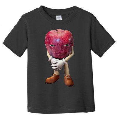 Me Asf Apple Funny Apple Face Meme Wapple Toddler T-Shirt