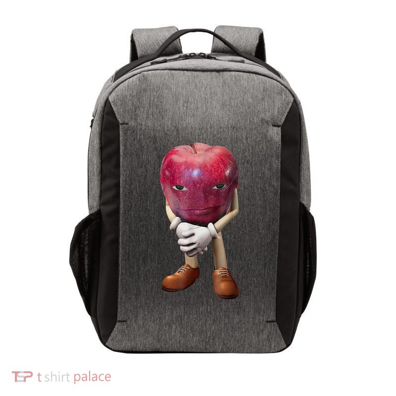 Me Asf Apple Funny Apple Face Meme Wapple Vector Backpack