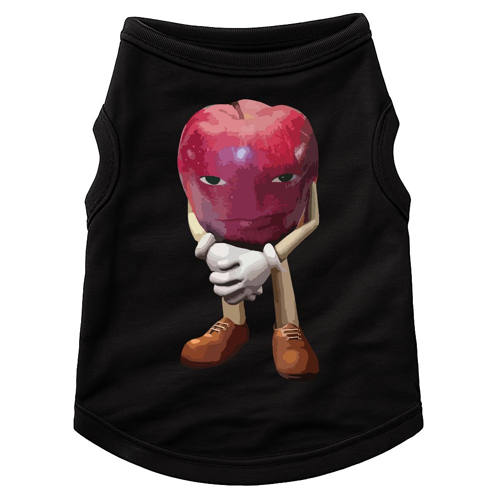 Me Asf Apple Funny Apple Face Meme Wapple Doggie Tank