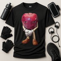 Me Asf Apple Funny Apple Face Meme Wapple Cooling Performance Crew T-Shirt
