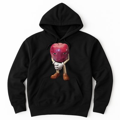 Me Asf Apple Funny Apple Face Meme Wapple Hoodie