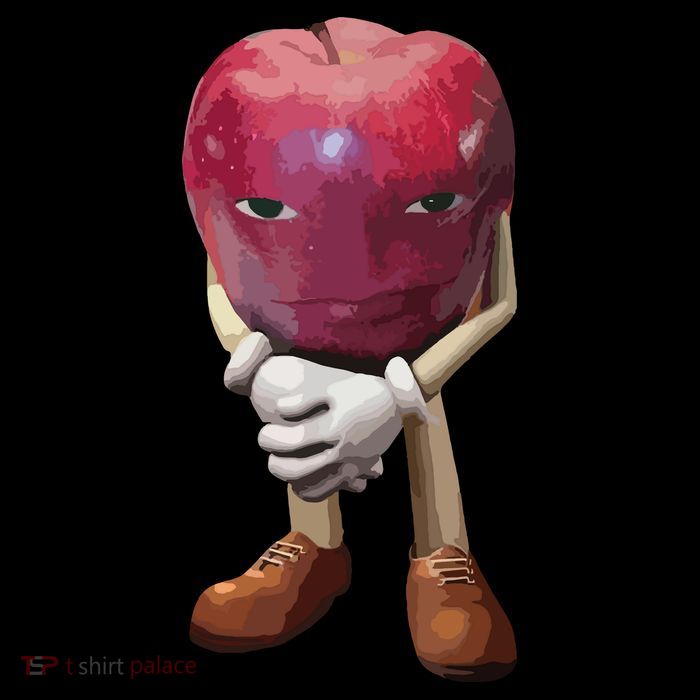 Me Asf Apple Funny Apple Face Meme Wapple Sustainable Bucket Hat