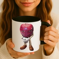 Me Asf Apple Funny Apple Face Meme Wapple Mug