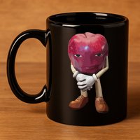 Me Asf Apple Funny Apple Face Meme Wapple 11oz C Handle Ceramic Mug