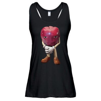 Me Asf Apple Funny Apple Face Meme Wapple Ladies Essential Flowy Tank