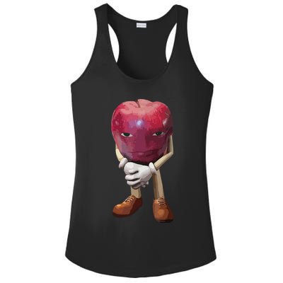 Me Asf Apple Funny Apple Face Meme Wapple Ladies PosiCharge Competitor Racerback Tank