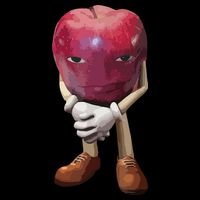 Me Asf Apple Funny Apple Face Meme Wapple Magnet