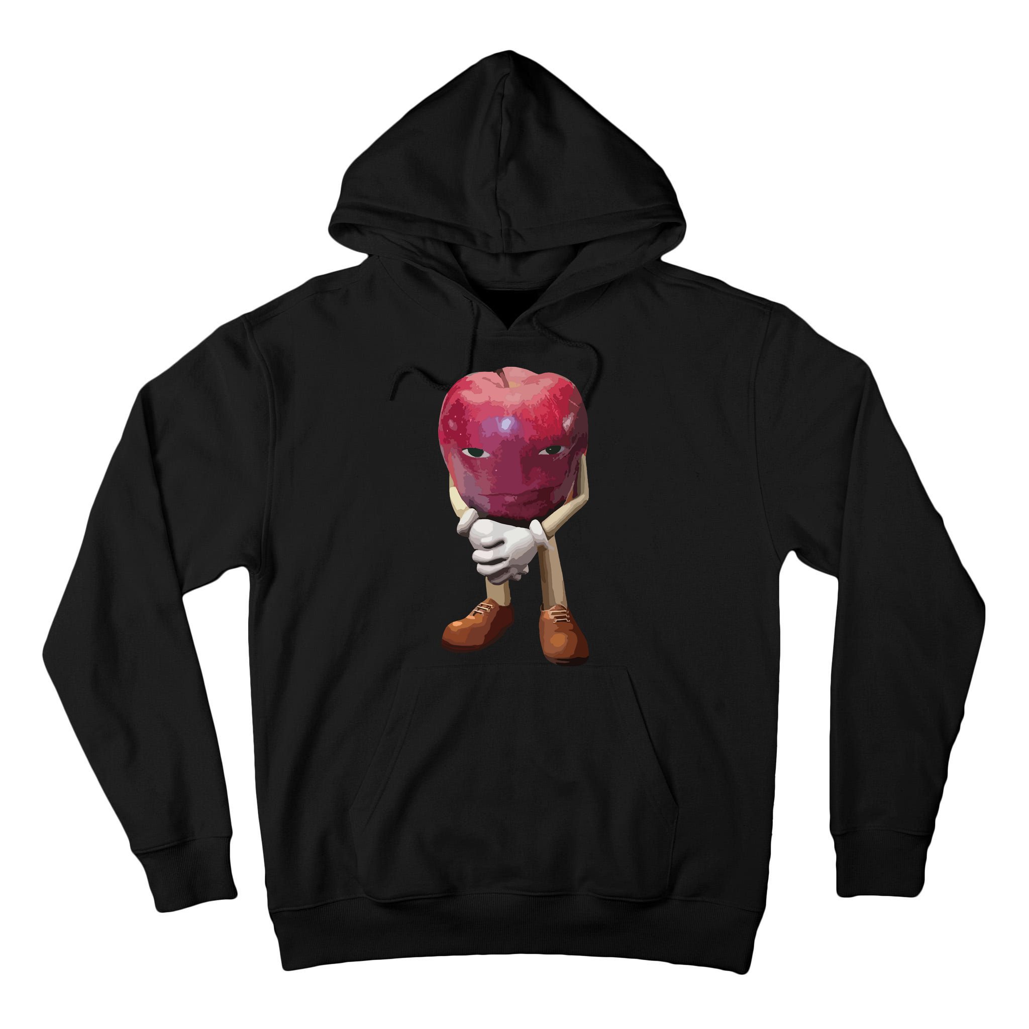 Me Asf Apple Funny Apple Face Meme Wapple Tall Hoodie