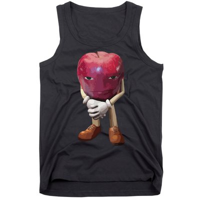 Me Asf Apple Funny Apple Face Meme Wapple Tank Top
