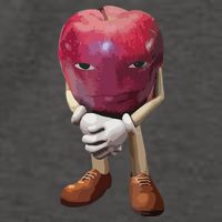 Me Asf Apple Funny Apple Face Meme Wapple Vector Backpack