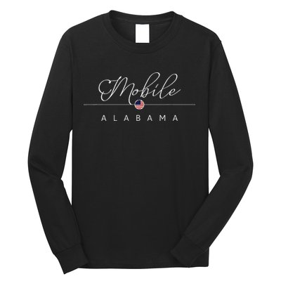 Mobile Alabama Al On Mobile Long Sleeve Shirt