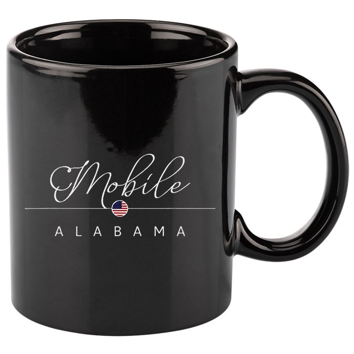 Mobile Alabama Al On Mobile 11oz C Handle Ceramic Mug