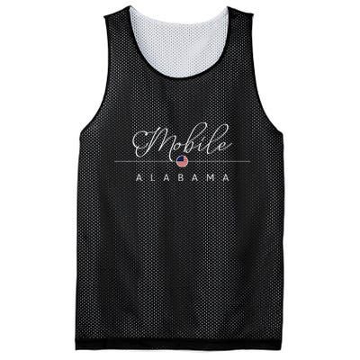 Mobile Alabama Al On Mobile Mesh Reversible Basketball Jersey Tank
