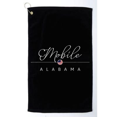Mobile Alabama Al On Mobile Golf Towel