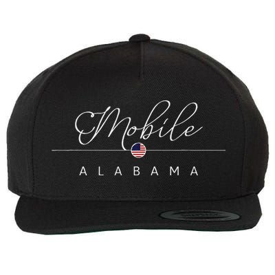 Mobile Alabama Al On Mobile Wool Snapback Cap